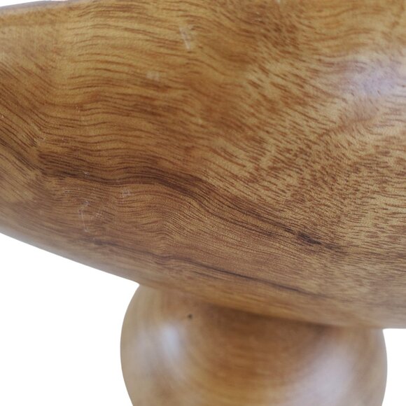 Christian Fish Sculpture Table Decor Greek IXOYE Genuine Oregon Myrtlewood - Picture 5 of 7